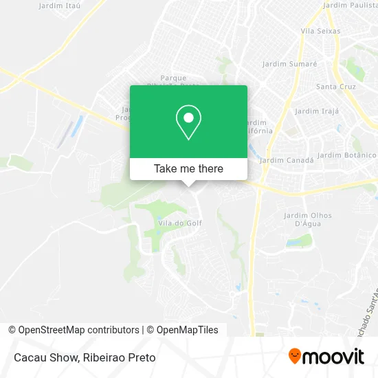 Cacau Show map