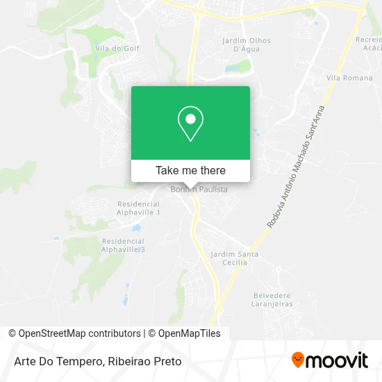 Arte Do Tempero map