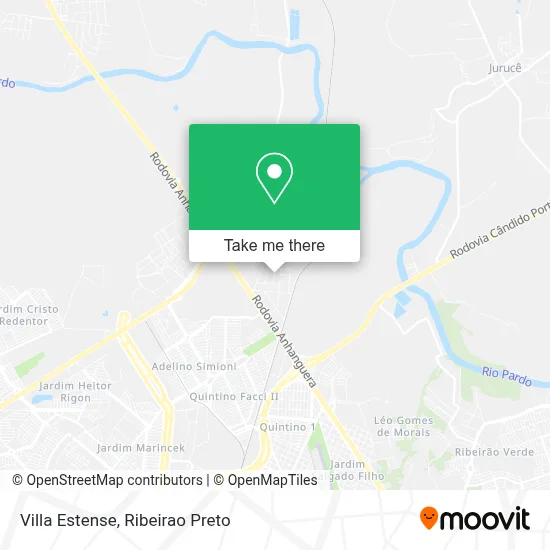 Villa Estense map