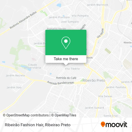 Ribeirão Fashion Hair map