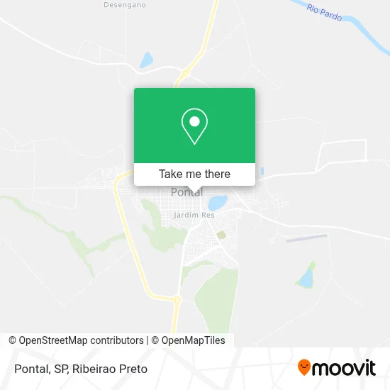 Pontal, SP map
