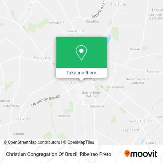 Christian Congregation Of Brazil map
