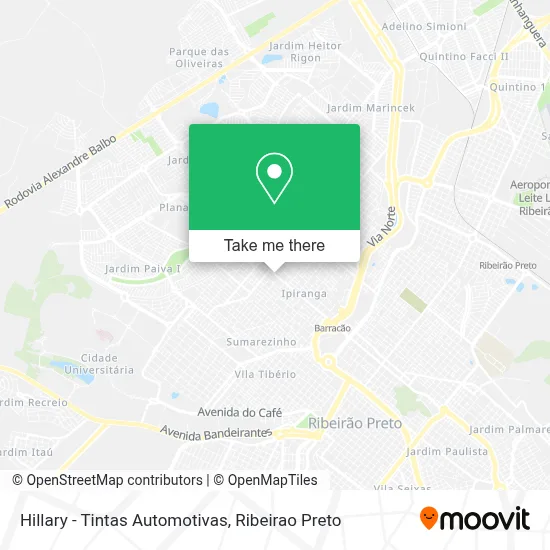 Hillary - Tintas Automotivas map