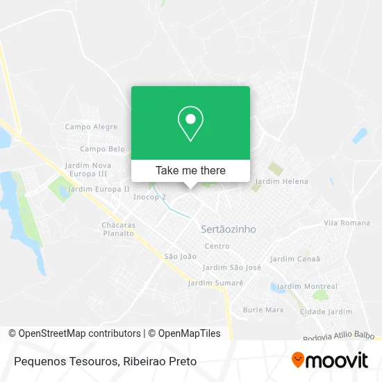 Pequenos Tesouros map