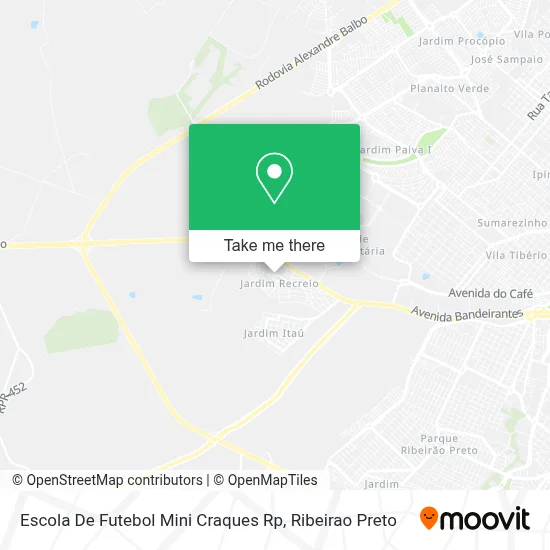 Escola De Futebol Mini Craques Rp map