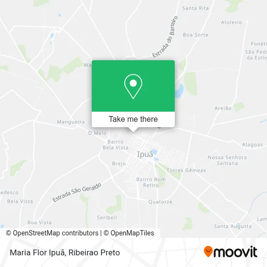 Maria Flor Ipuã map