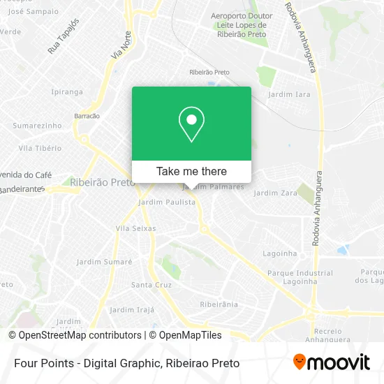 Four Points - Digital Graphic map