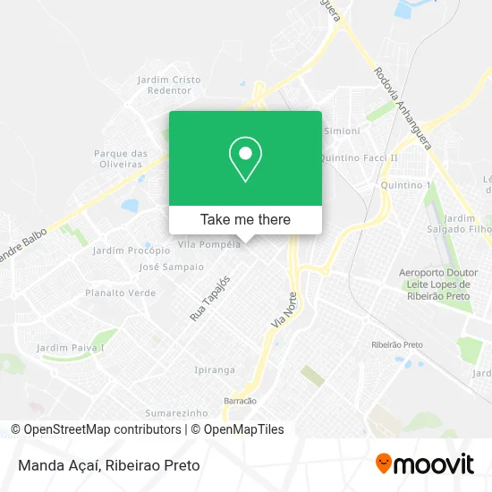 Manda Açaí map