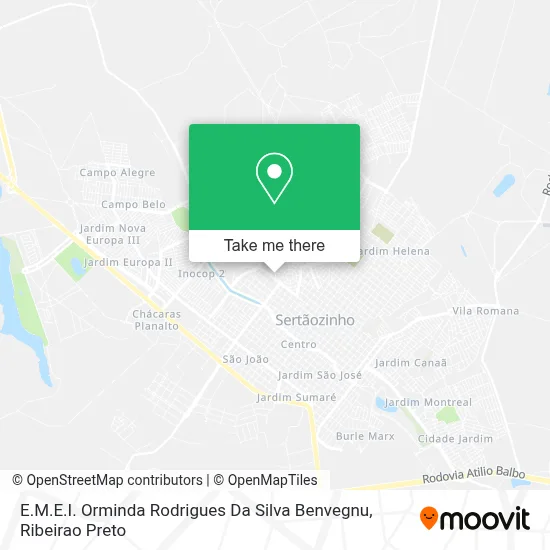 E.M.E.I. Orminda Rodrigues Da Silva Benvegnu map