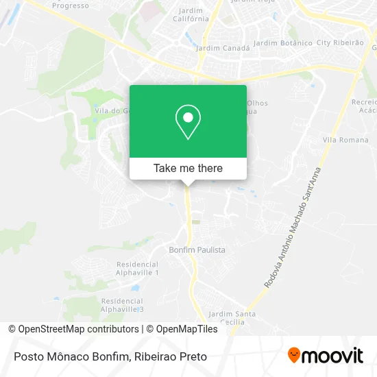 Posto Mônaco Bonfim map