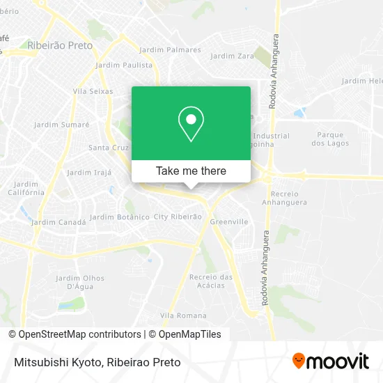 Mitsubishi Kyoto map