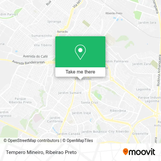 Tempero Mineiro map