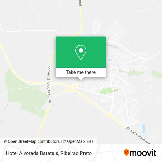 Hotel Alvorada Batatais map