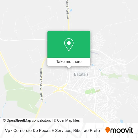 Vp - Comercio De Pecas E Servicos map