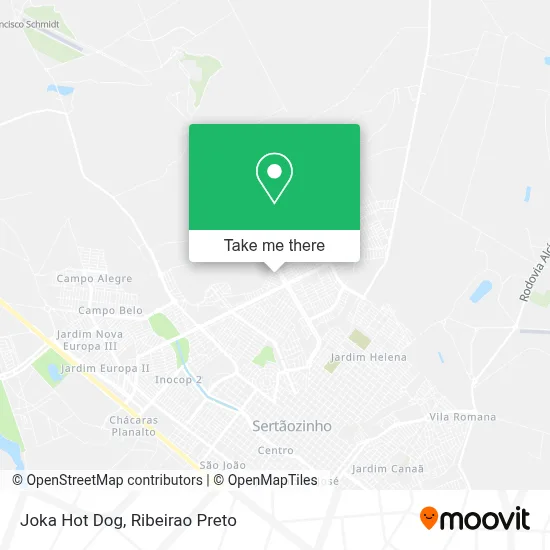 Joka Hot Dog map