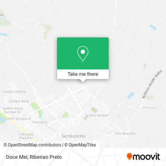 Doce Mel map