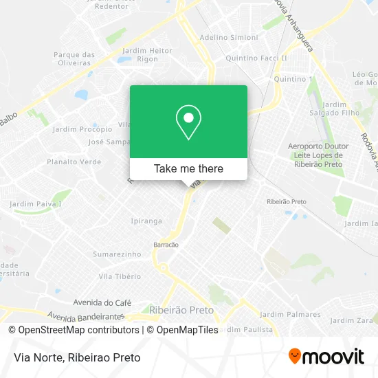 Via Norte map