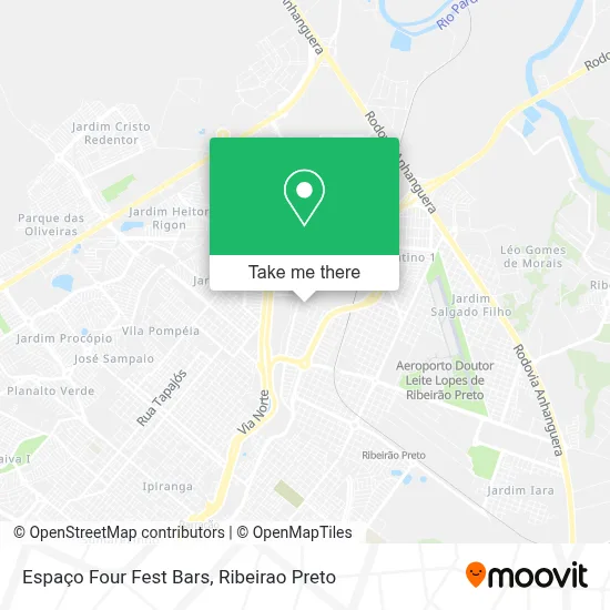 Espaço Four Fest Bars map
