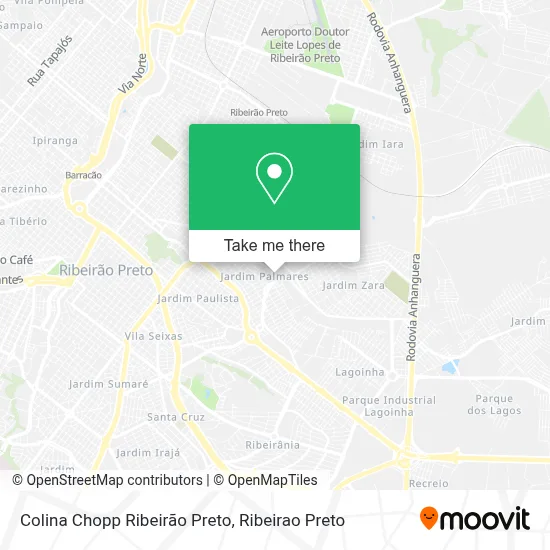 Colina Chopp Ribeirão Preto map