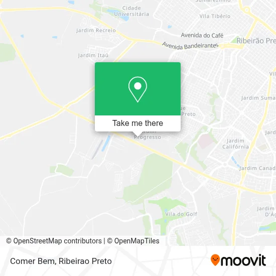 Comer Bem map