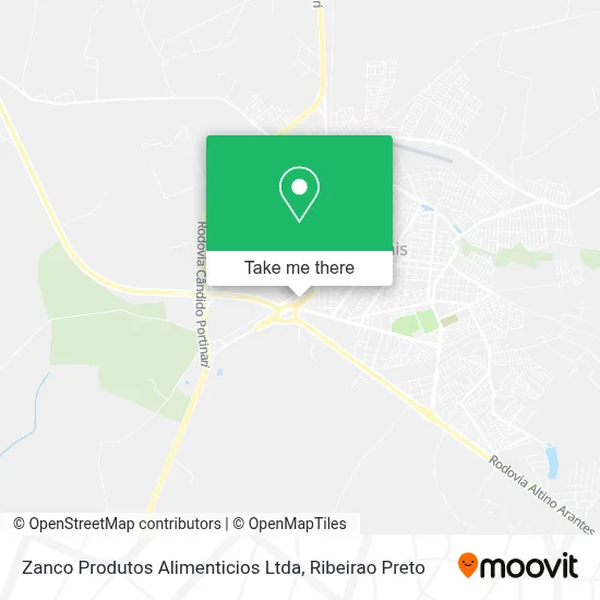 Zanco Produtos Alimenticios Ltda map