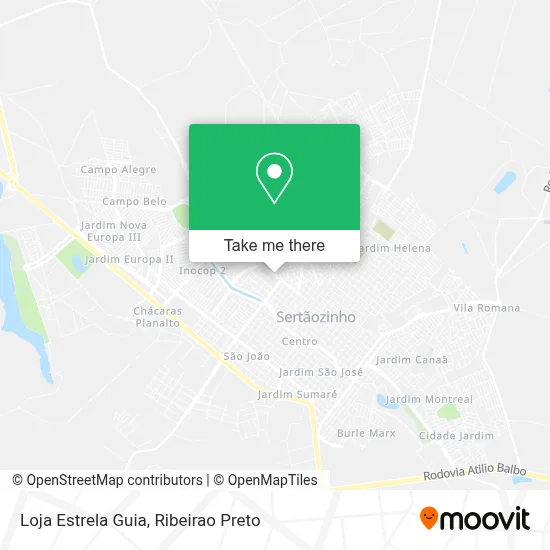 Loja Estrela Guia map