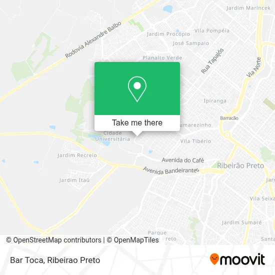 Bar Toca map