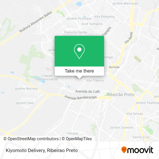 Kiyomoto Delivery map