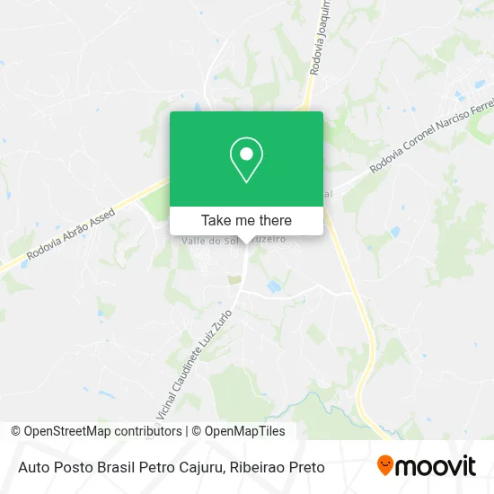 Auto Posto Brasil Petro Cajuru map