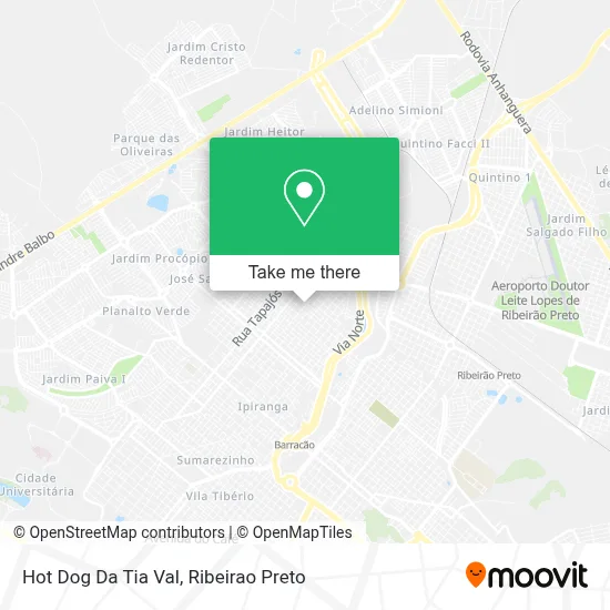 Hot Dog Da Tia Val map