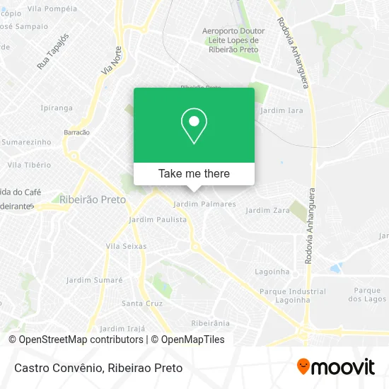 Castro Convênio map