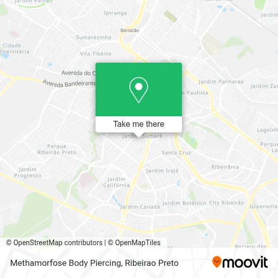 Methamorfose Body Piercing map