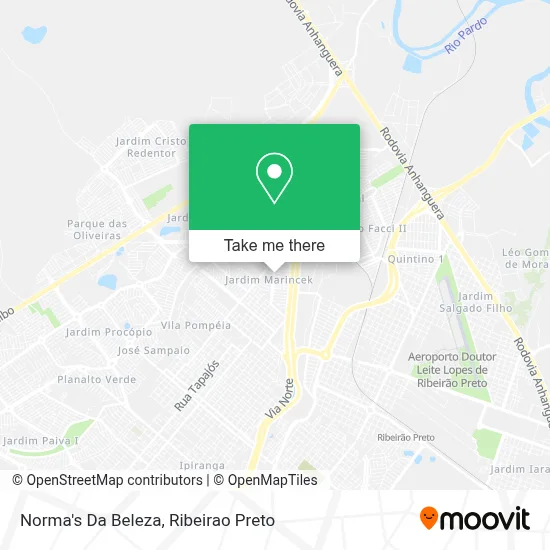 Norma's Da Beleza map