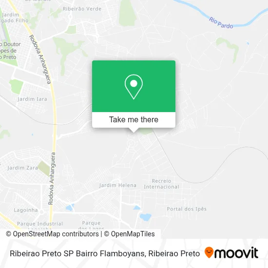 Ribeirao Preto SP Bairro Flamboyans map
