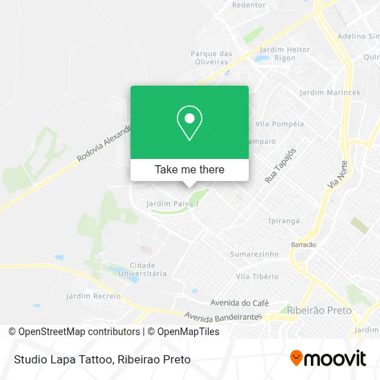Studio Lapa Tattoo map