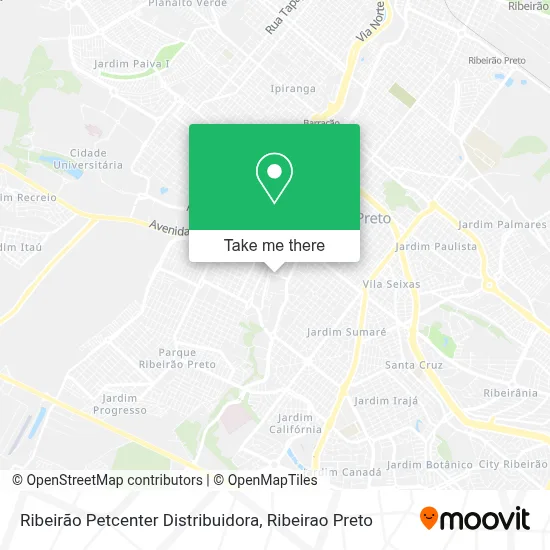 Ribeirão Petcenter Distribuidora map