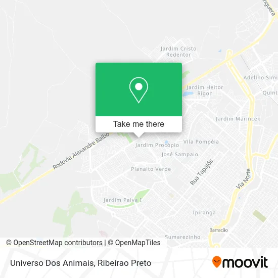 Universo Dos Animais map