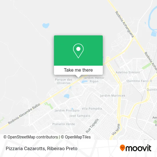 Pizzaria Cazarotts map