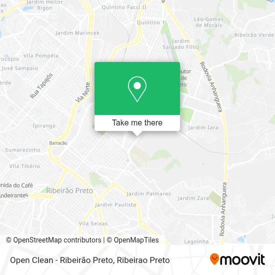 Open Clean - Ribeirão Preto map