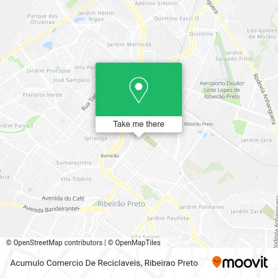 Acumulo Comercio De Reciclaveis map