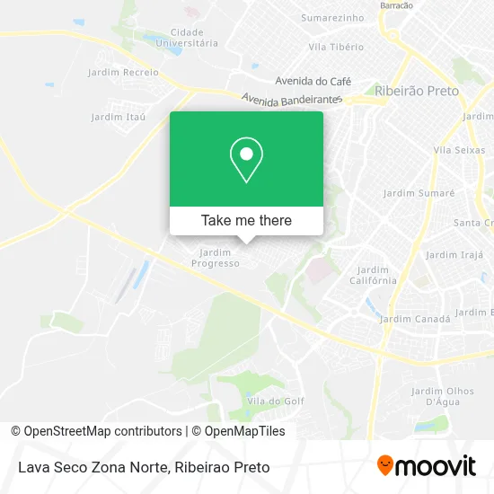 Lava Seco Zona Norte map