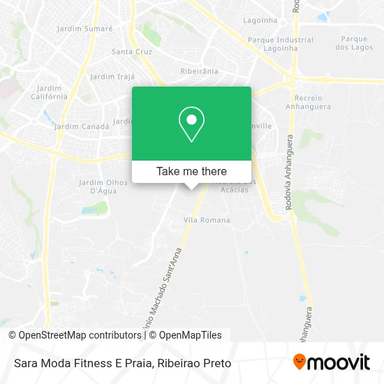 Sara Moda Fitness E Praia map