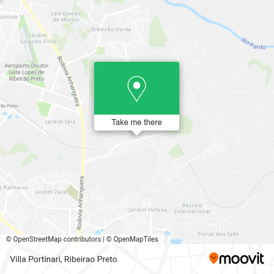 Villa Portinari map
