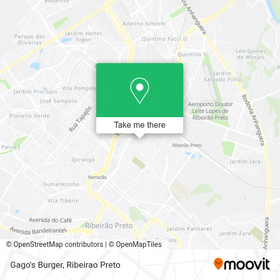 Gago's Burger map