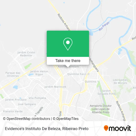 Evidence's Instituto De Beleza map