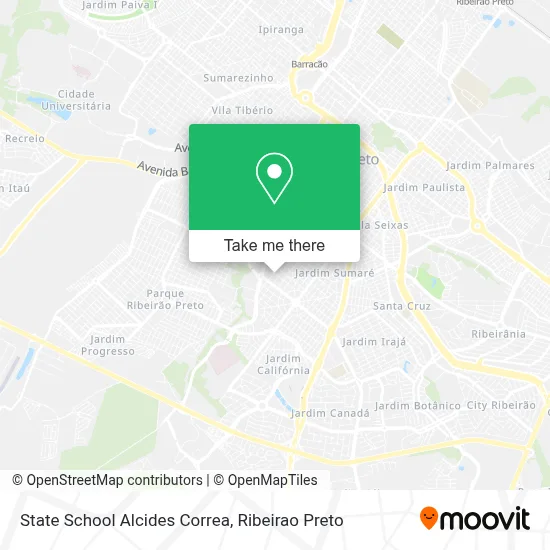 State School Alcides Correa map