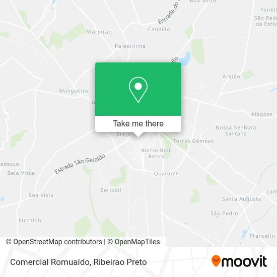 Comercial Romualdo map