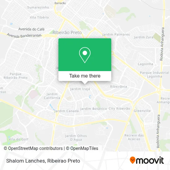 Shalom Lanches map