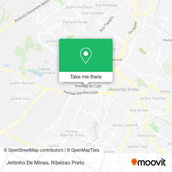 Jeitinho De Minas map