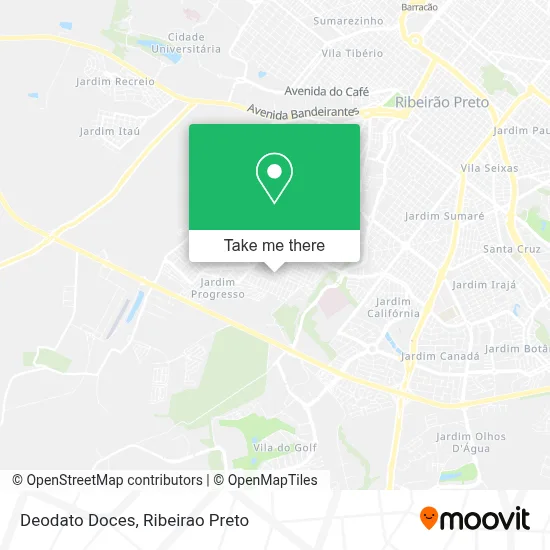 Deodato Doces map